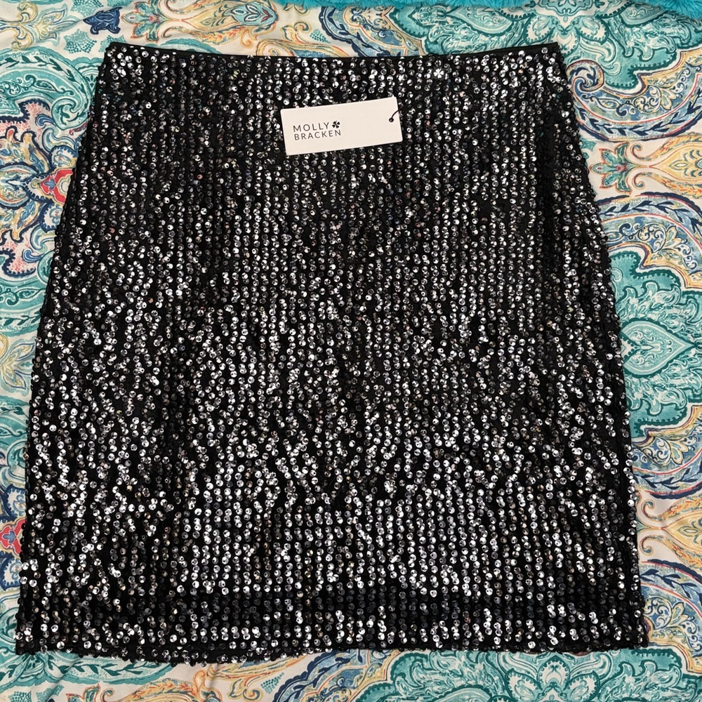 Molly Bracken Women’s Sequined Mini Skirt